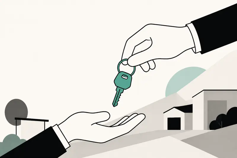 Car keys passing between two hands, an illustration for the article "Turo Alternatives for Car Owners: Every Real Option in 2026"